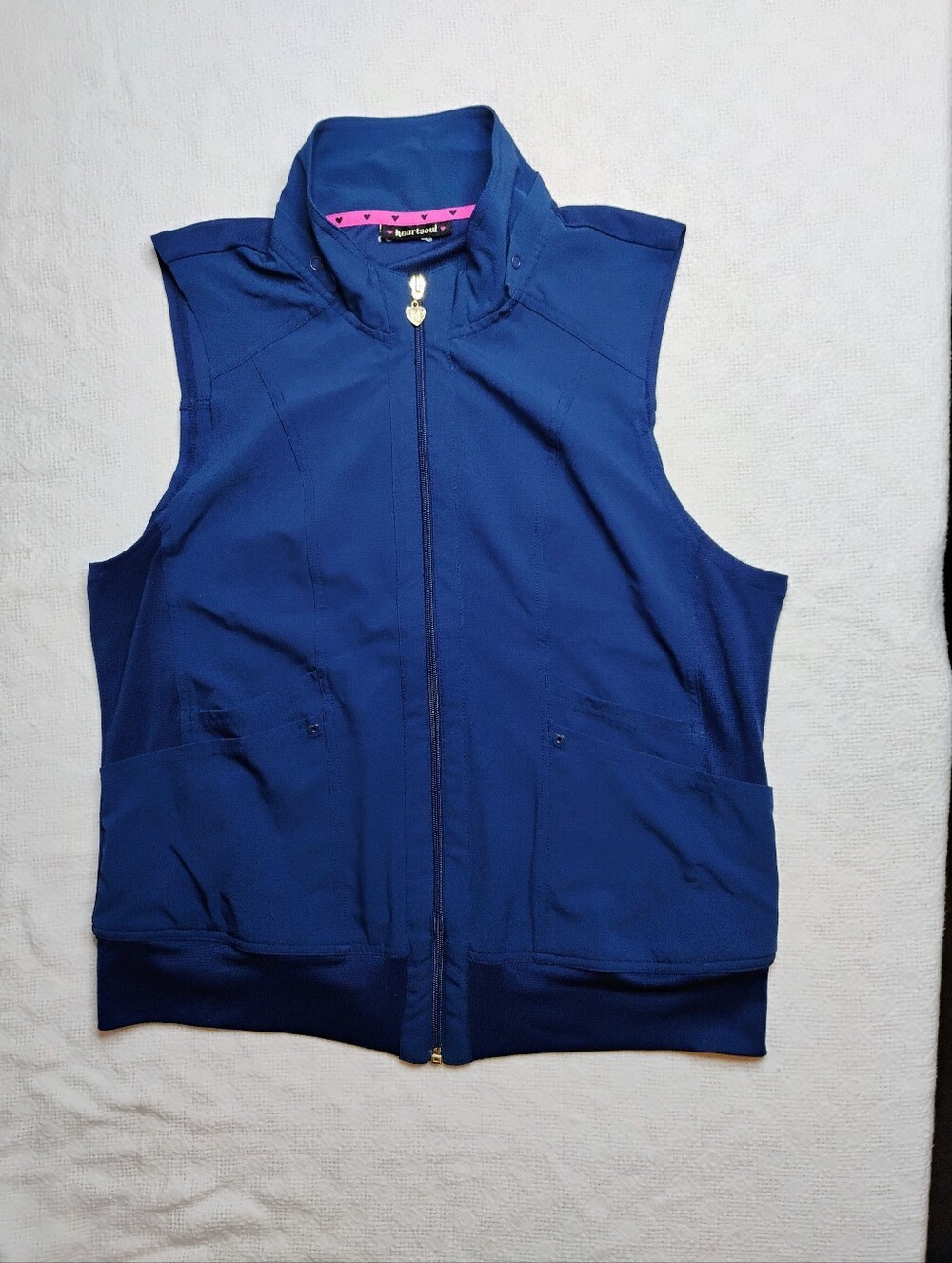 Heartsoul blue scrubs vest
